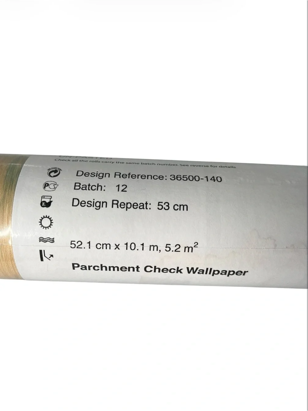 MacKenzie-Childs Parchment Check Wallpaper NEW 56 Sq Ft 36500-140